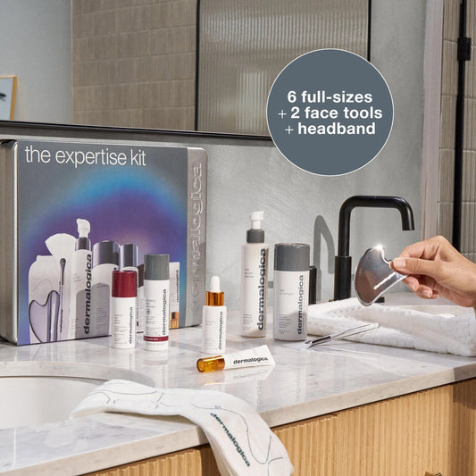 expertise set (6 full-sizeface + 2 face tools + headband)